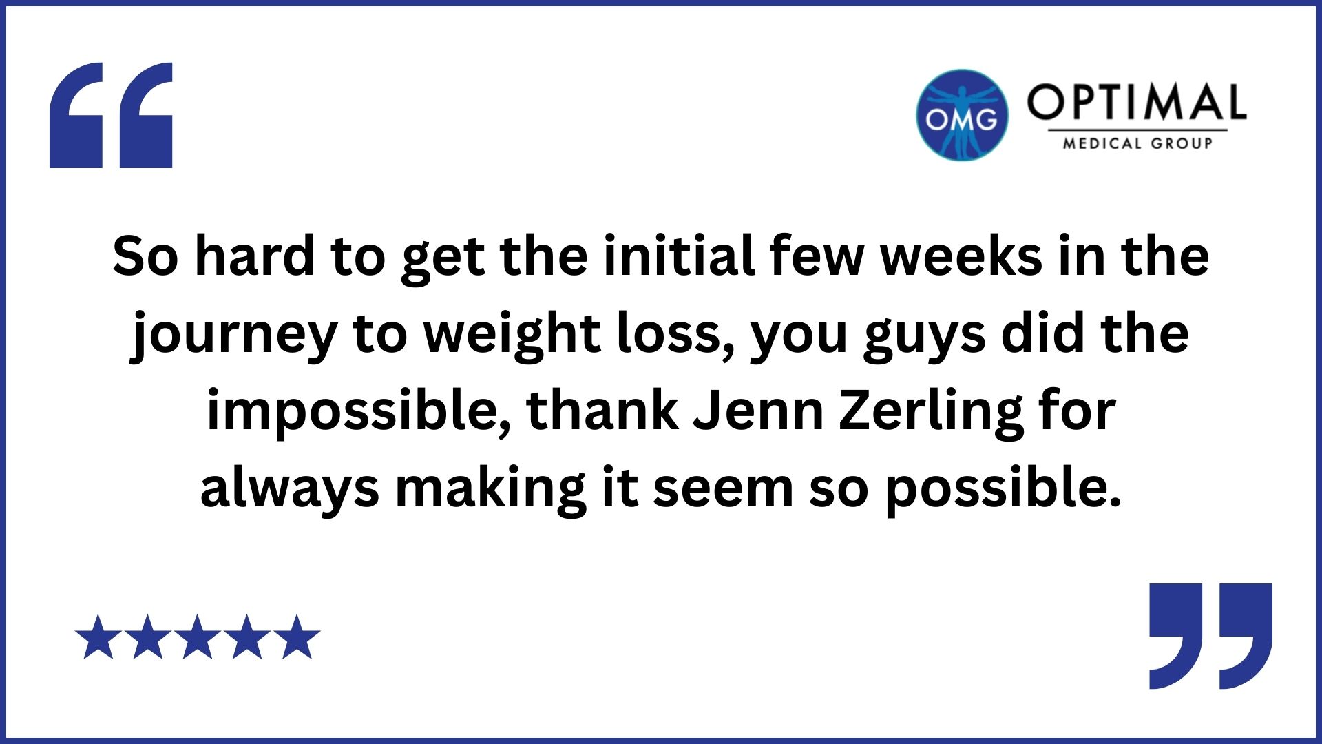 Optimal Medical Group Weight Loss Treatment in Fresno, CA Google Review 4